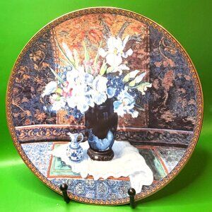 W.S. George Glenna Kurz Sonnet of Beauty Plate 1992 COA 22K Gold Trim Limited Ed